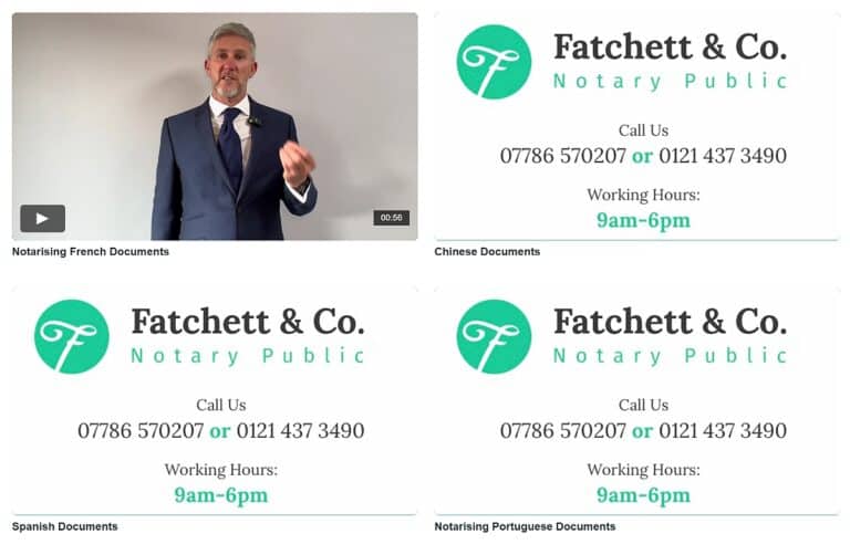 Fatchett Notary Public - Notary Services in the West Midlands